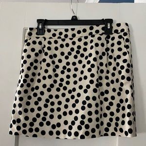 JCrew polka dot skirt